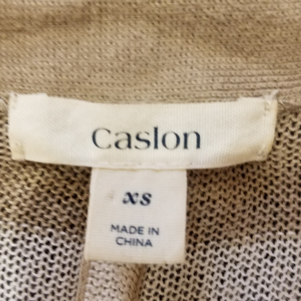 CASLON Striped Sheer Cotton Cardigan - Picture 5 of 6
